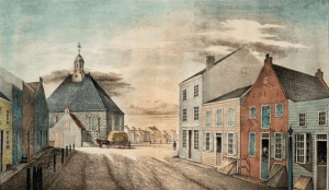 The first Dutch Church on the crossing of Jonker and Market Street