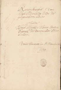 Page from the Groot Memoriaal